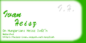 ivan heisz business card